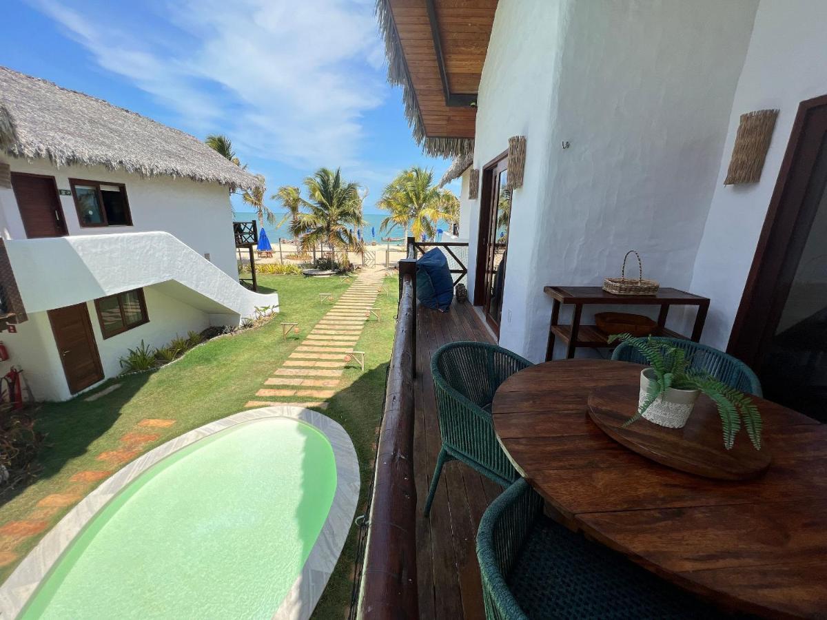 Ap Vila Mar Pe Na Areia Com Vista Para O Mar E Piscina Barra Grande  Kültér fotó